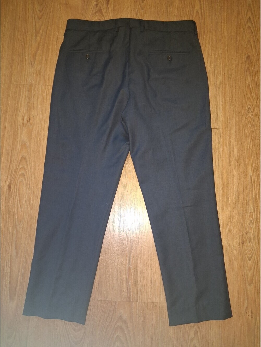 J Crew Dress Pants Mens 34x32 Navy Wool Thompson Slim Fit